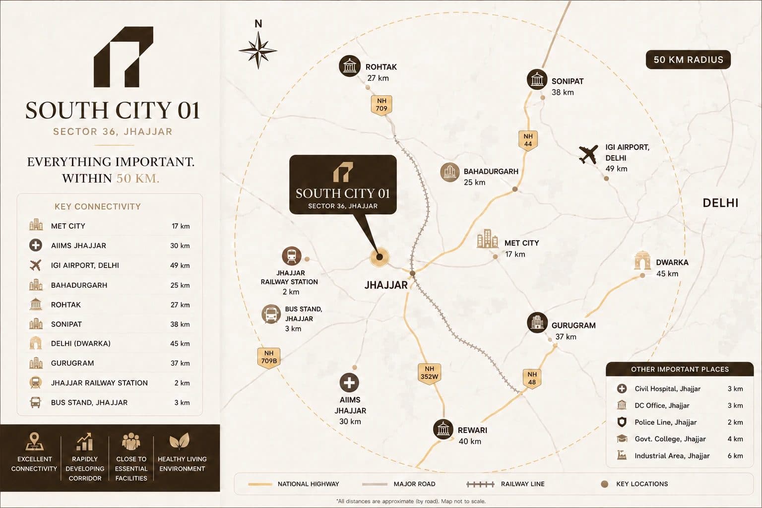 South City 1 Location Map