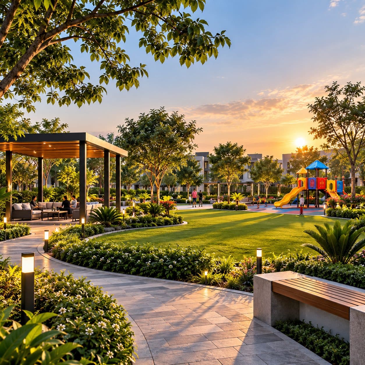 Golden Hour Community Park Retreat