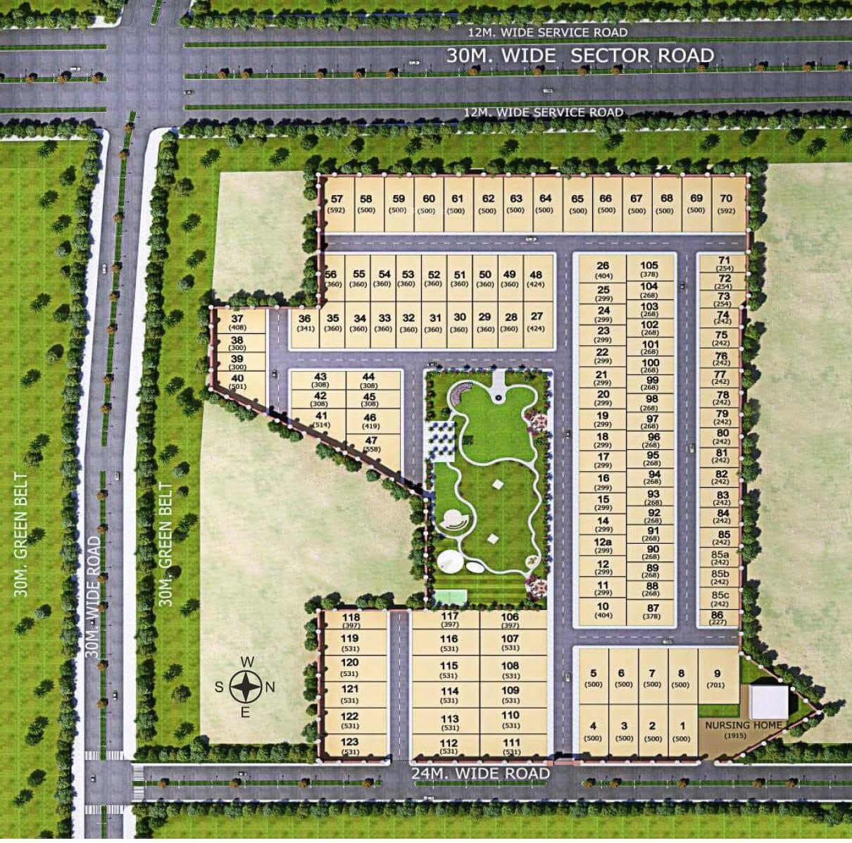south-city-greens-site-layout-plan