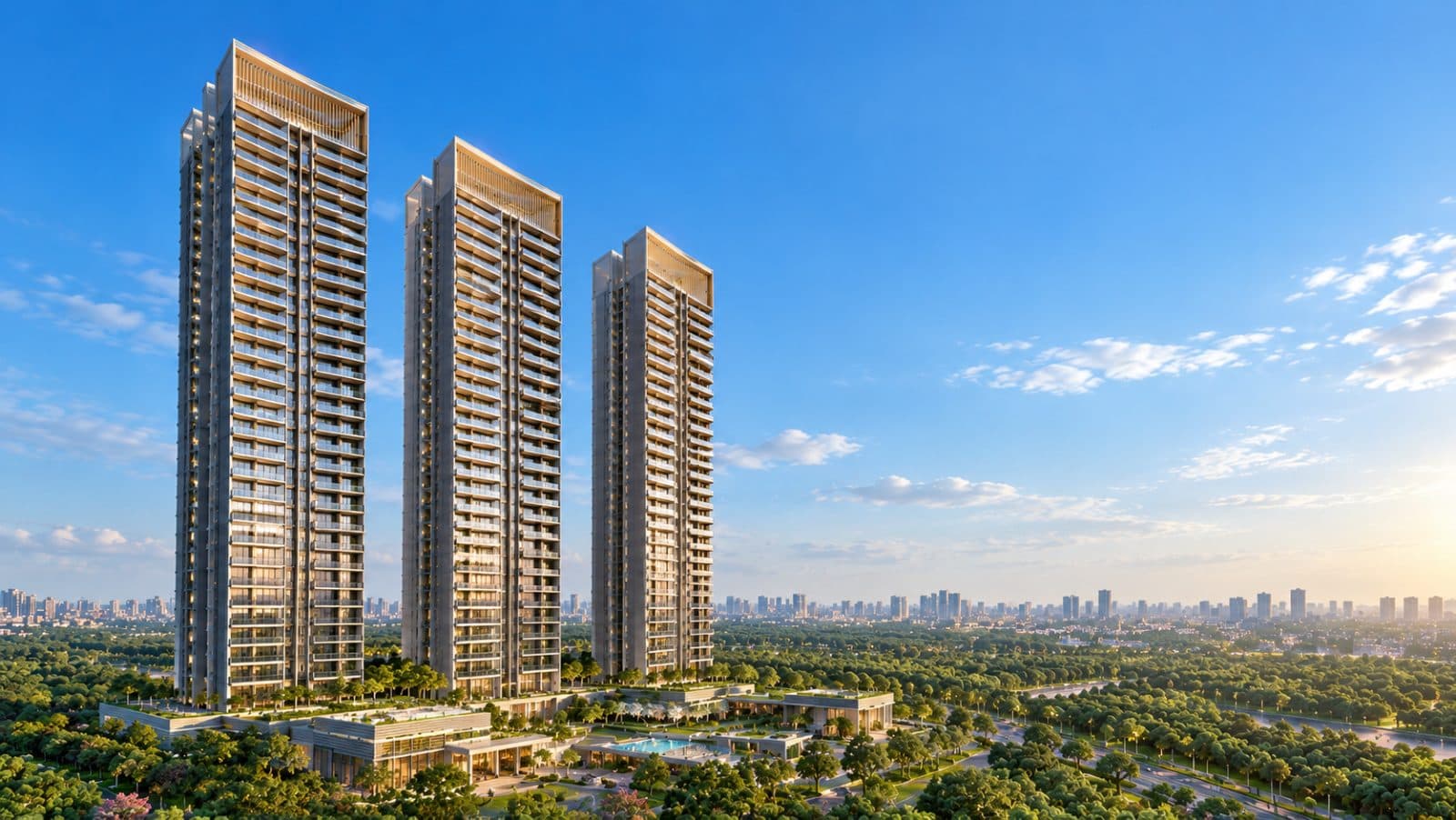 Architectural rendering of Experion Emerelle Reserve in Sector 88A, Gurugram